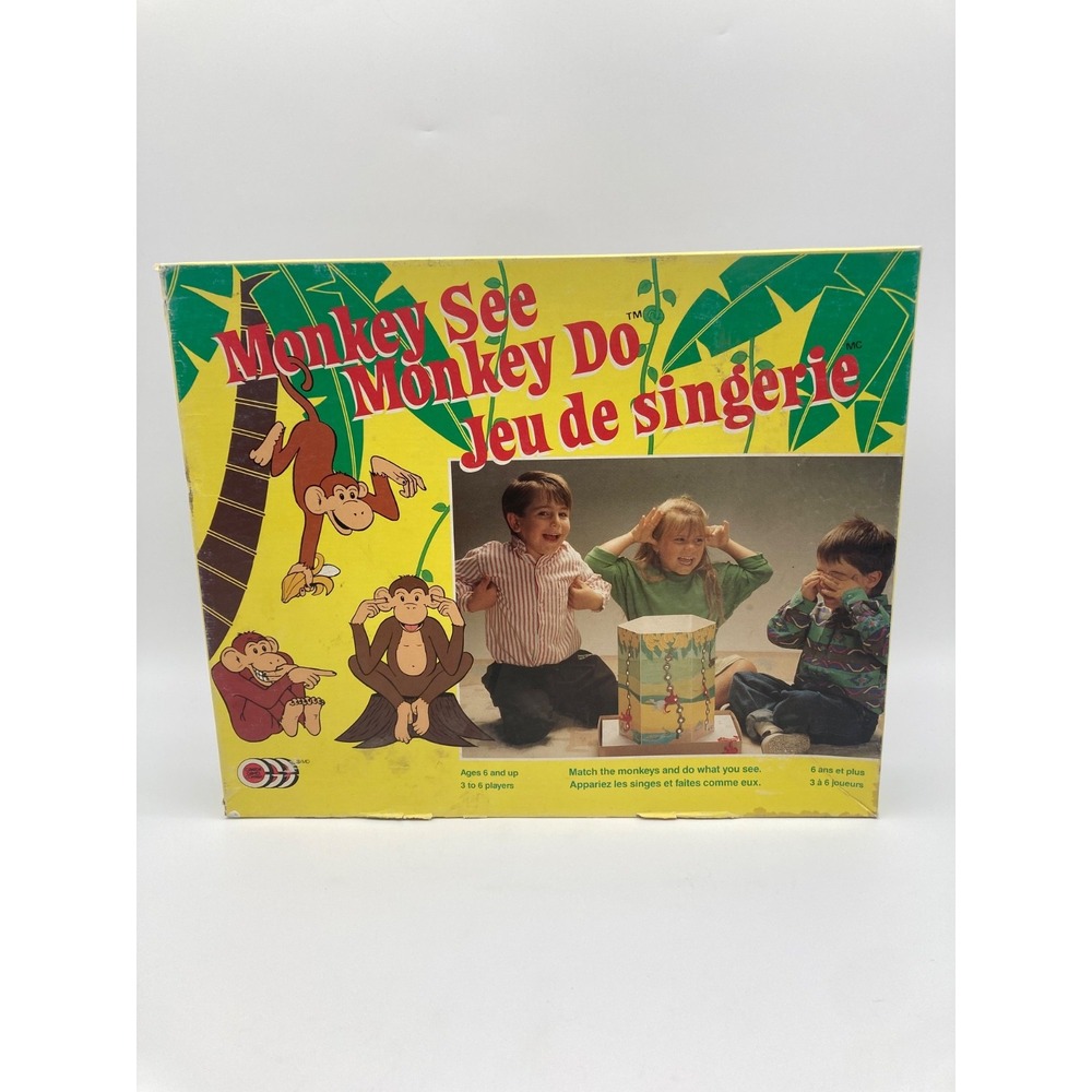 Rare Vintage 1989 Monkey See Monkey Do Board Game Canada Games Company Complete